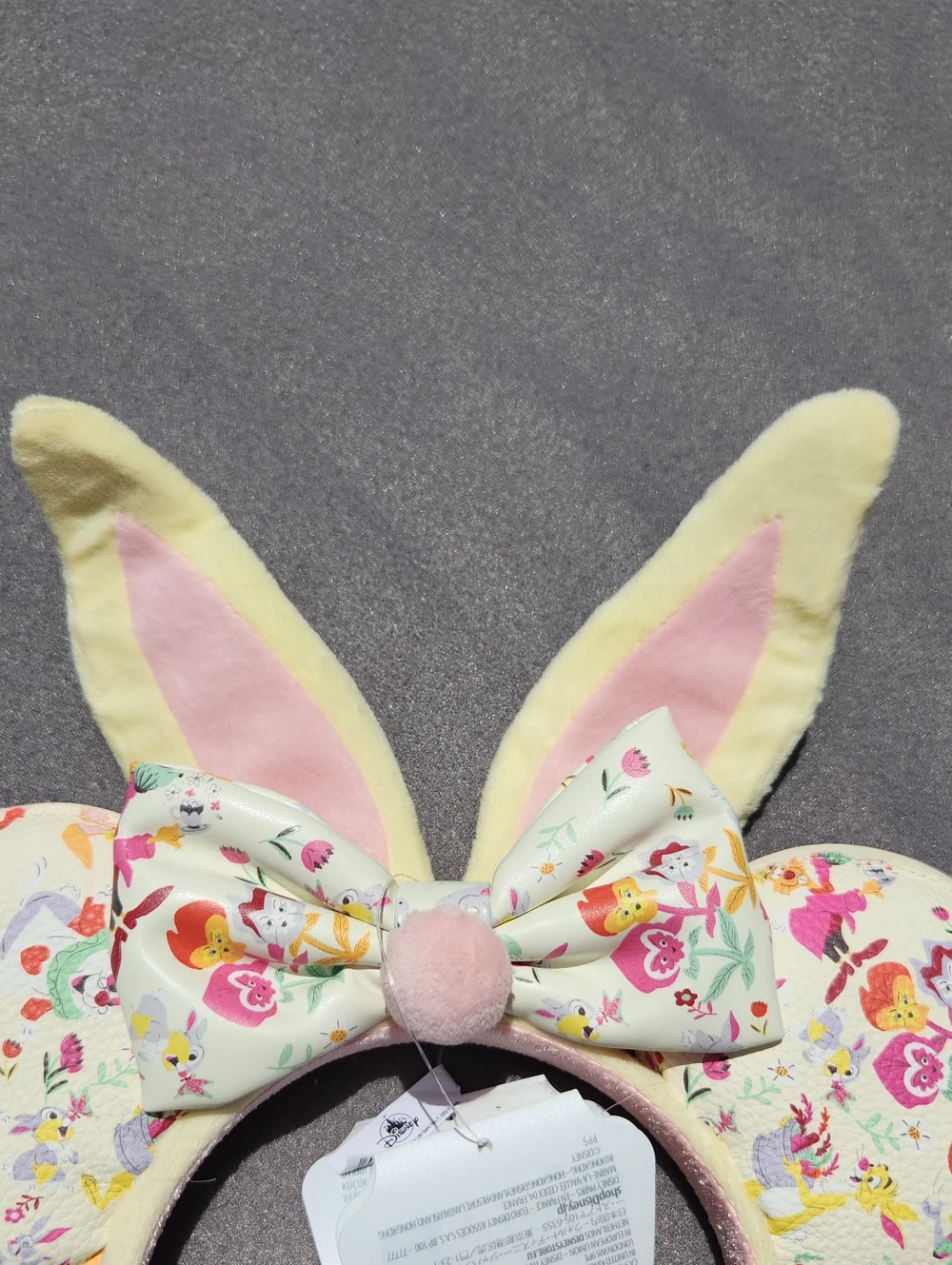 NWT Disney Parks Easter Bunny Minnie Mouse Ears Headband Pastel Floral Spring